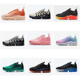 Nike Vapormax Plus Retro Casual Comfort Fabric Low-Top Running Shoes Men's-2661