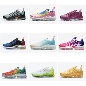 Nike Vapormax Plus Air Rainbow Fashion Sports Stitching Low-top Running Shoes Men's-2662  