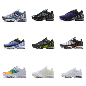 Nike Air Max Plus 3 wear-resistant, non-slip and shock-absorbing low-top sports running shoes for men-2701  